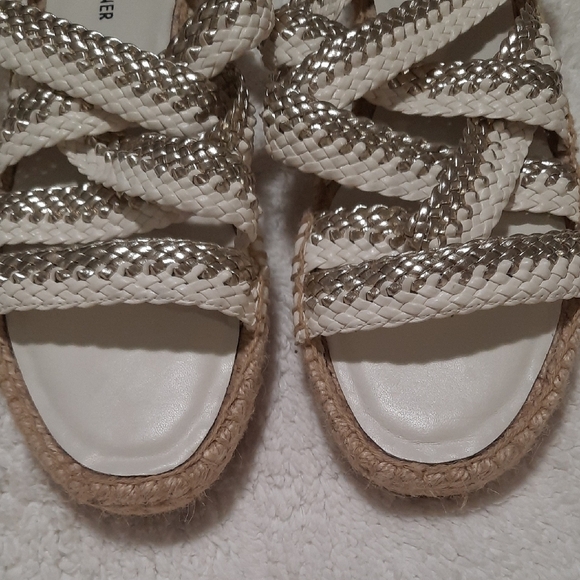 Donald J. Pliner Women's Metallic and White Espadrilles - Picture 6 of 7